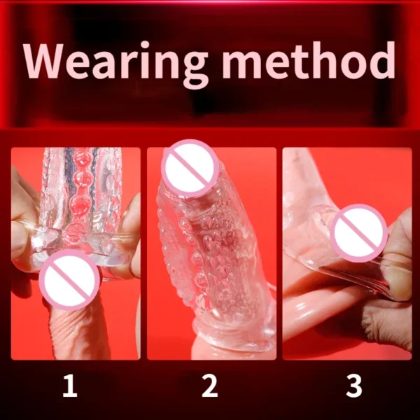 Penis Enlargement Sleeve For Extended Delay Time  Lock Semen - Image 6
