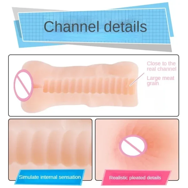 Soft Real Aircraft Cup Male Masturbator For Stimulation - Image 3
