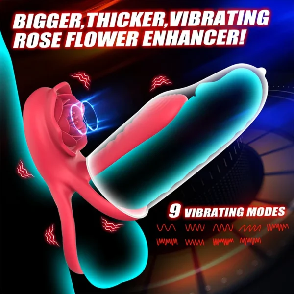 Dual Motor Penis Ring Vibrator For Couples  Enhance Pleasure - Image 2