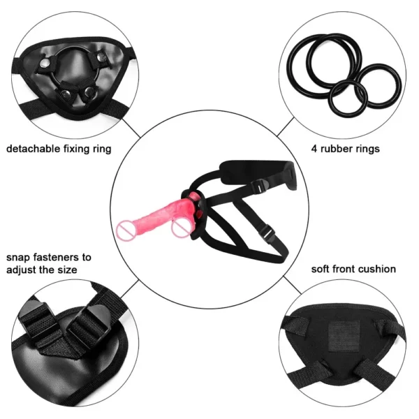 Lesbian StrapOn Erotic Panties  Bondage Wearable Briefs - Image 4