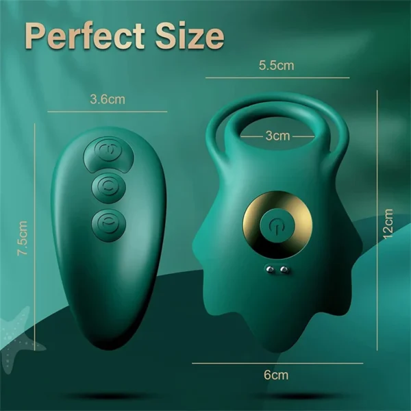 Double Cock Ring Vibrator For Couples  Sensual Pleasure - Image 6