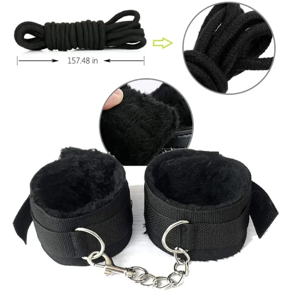 Exotic Bed Bondage Set Leather  Adults - Image 4