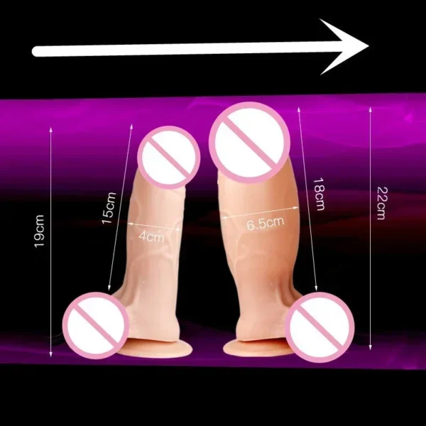 ** Large Inflatable Dildo Anal Plug with Suction Cup & Pump - Image 5