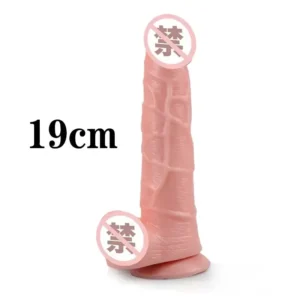 Realistic 19cm Dildo with Suction Cup for Women - Adult Sex