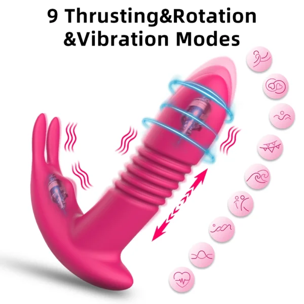 APP Control Telescopic Vibrator for Women - G Spot Stimulato - Image 3