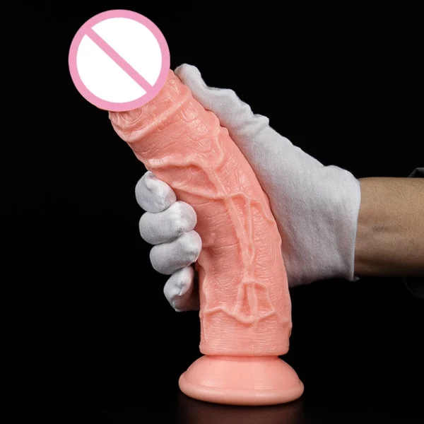 Realistic Skin Feeling Dildo with Suction Cup - Female Mastu - Image 3