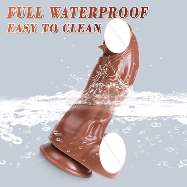 Realistic Thick Silicone Dildo with Suction Cup - G Spot & A - Image 2