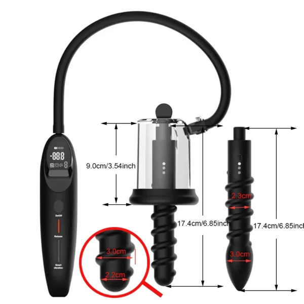 Electric Vibration Anus Rosebud Pump Male Anal Sex Toy - Image 4