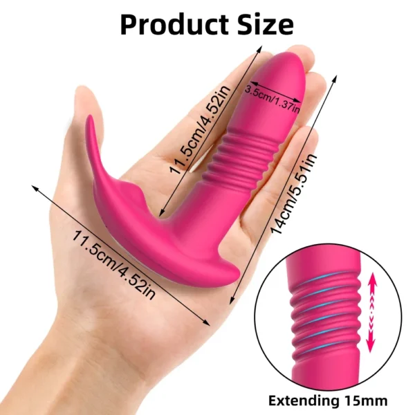 APP Control Telescopic Vibrator for Women - G Spot Stimulato - Image 6