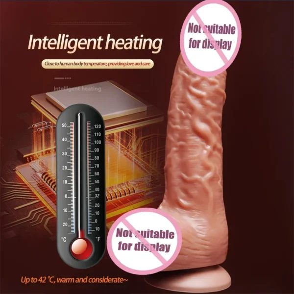 Thrusting Vibrator with Heating Function for Female Pleasure - Image 3