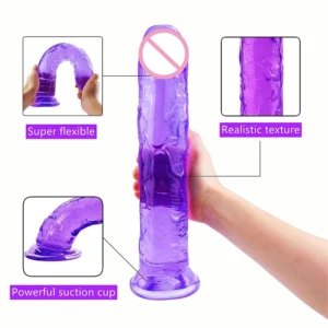 Jelly Realistic Dildo - G Spot Vagina Stimulator Sex Toy