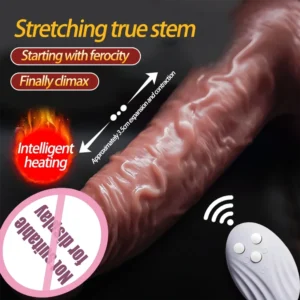 Thrusting Vibrator with Heating Function for Female Pleasure