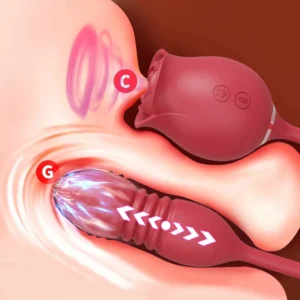 Rose-Licking G Spot Vibrator for Couples 18+