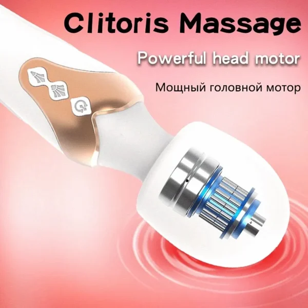 Dual Head Clit Vibrator, AV Magic Wand Stimulator for Women - Image 4