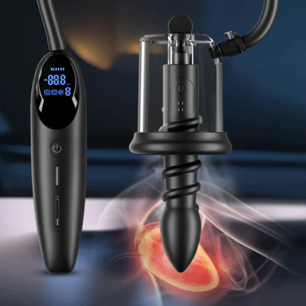 Electric Vibration Anus Rosebud Pump Male Anal Sex Toy