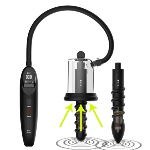 Electric Vibration Anus Rosebud Pump Male Anal Sex Toy - Image 2