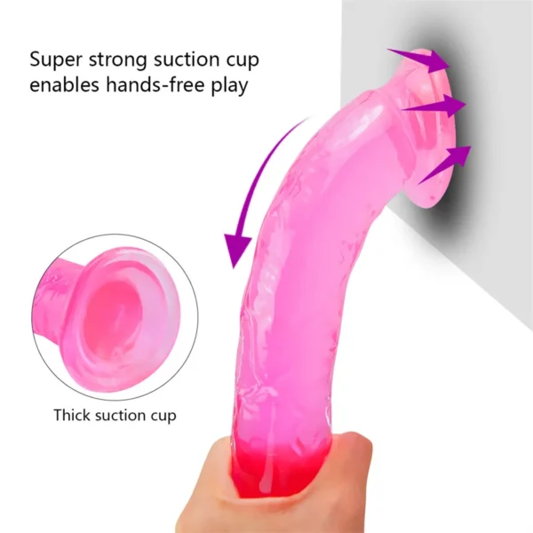 Jelly Realistic Dildo - G Spot Vagina Stimulator Sex Toy - Image 3