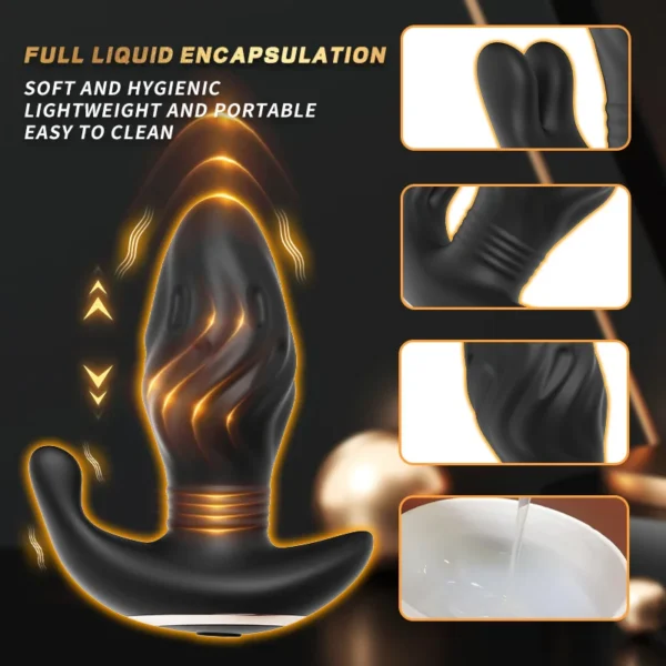 Telescopic Butt Plug Anal Vibrator - Wireless & Remote Contr - Image 3