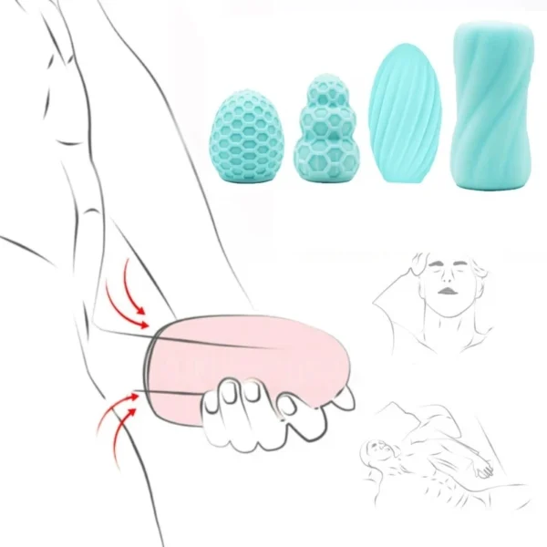 Realistic Male Masturbation Cup with Suction & Vibration