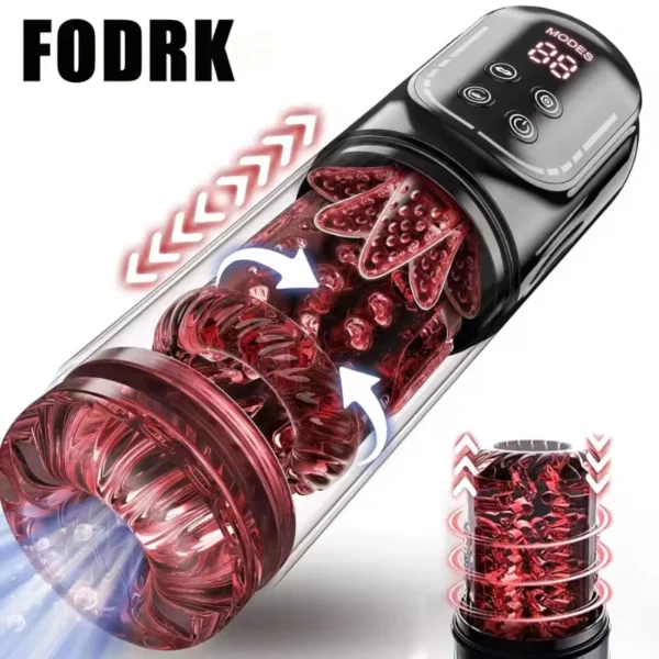 Automatic Male Masturbator Cup – Rotating Sucking Pussy Toy - Image 6